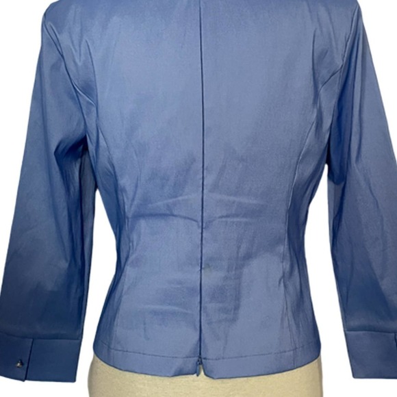 CACHET Formal Vintage Knot Front Blue Top Size 6 - Picture 5 of 10